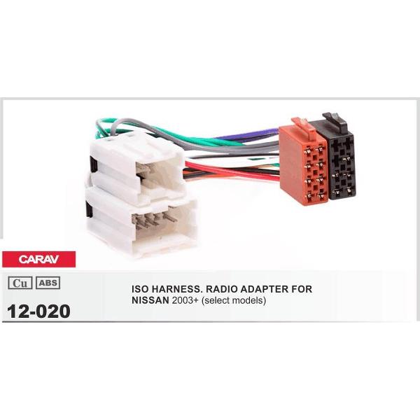auto radio aansluitkabel / verloopkabel geschikt voor NISSAN 2003+ (select models) Audiovolt 12-020