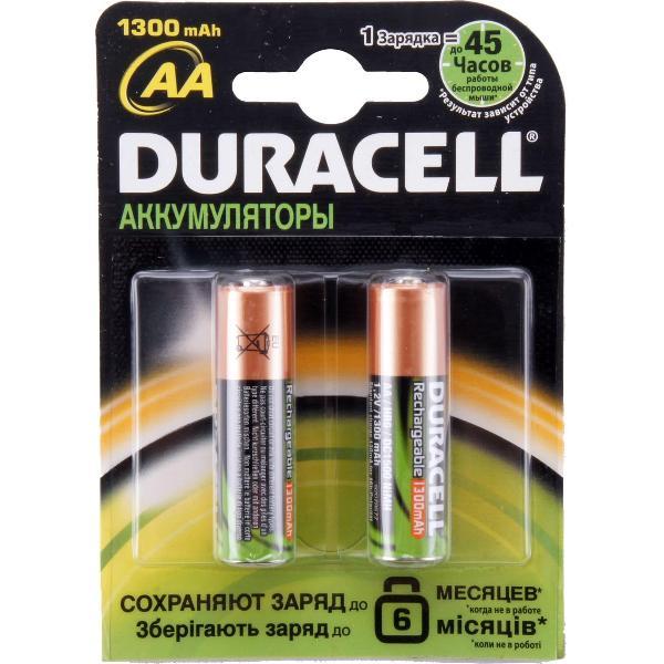 Duracell Oplaadbare Batterijen - AA 1300 mAh 2st