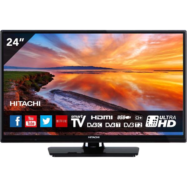 Hitachi 24 inch (61 cm) LED SMART TV met ingebouwde Wi-Fi