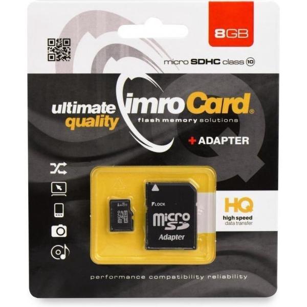 Micro SDHC-kaart 8GB Klasse 10