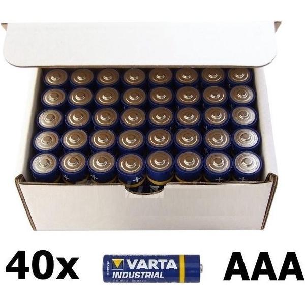 40-Pack Varta Industrial LR03 AAA 4003 alkalisch