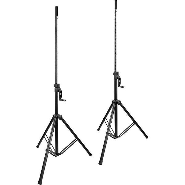 Set van 2 Vonyx LS93 wind up speakerstandaards 220cm - 70kg