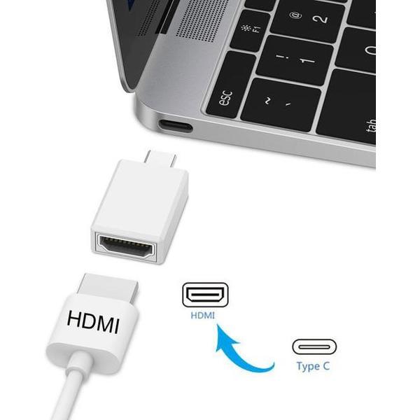 USB-C naar HDMI adapter - kleinste in zijn soort - 4K ondersteuning (30Hz)