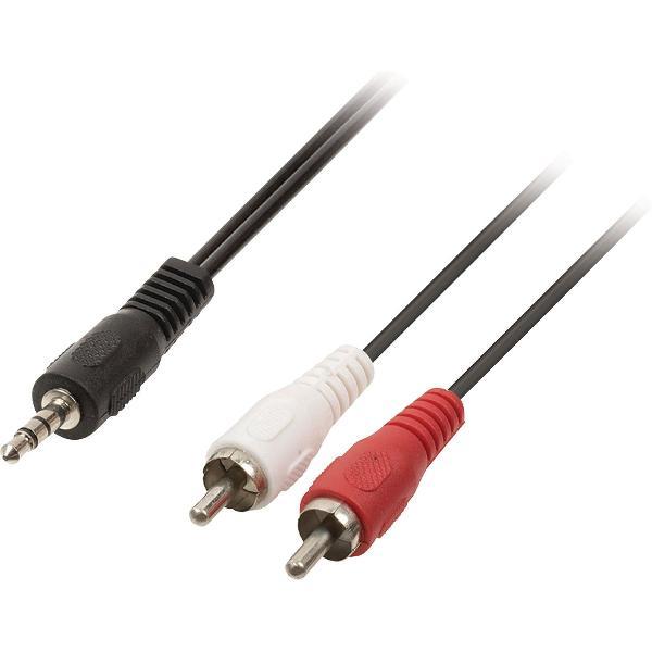 Valueline VLAP22200B20 audio kabel 2 m 2 x RCA 3.5mm Zwart, Rood, Wit