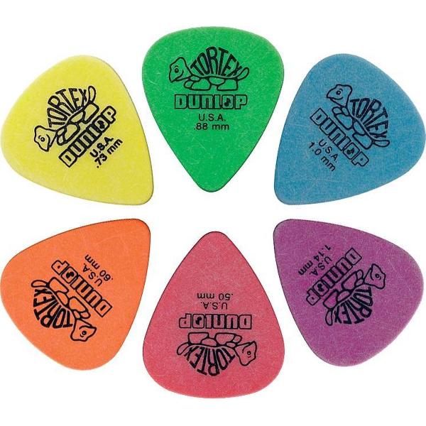 Dunlop Plectrum Tortex SET 0.50mm-1.14mm 6-pack