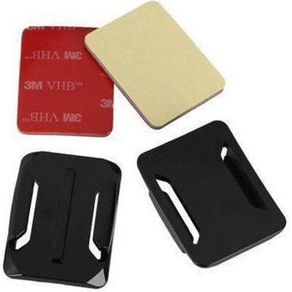 2x Curved Surface Helm Mount met 3M Sticker voor GoPro