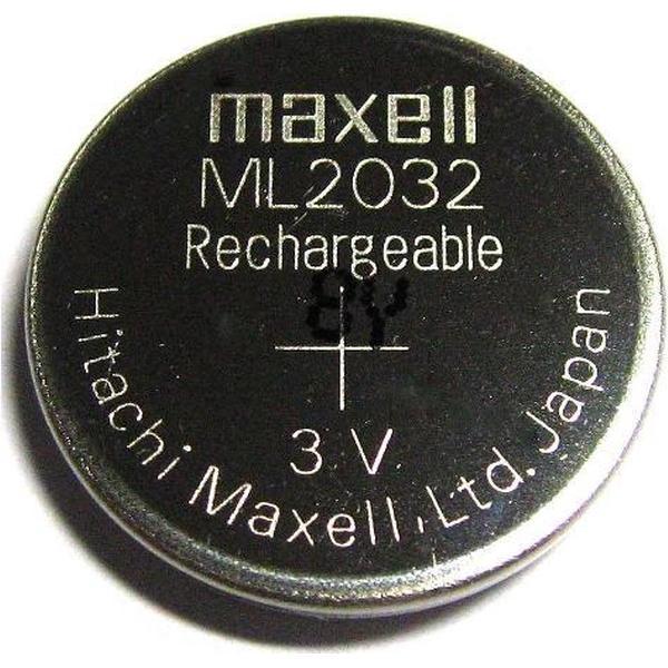 MAXELL ML2032 OPLAADBARE KNOOPCEL 3V