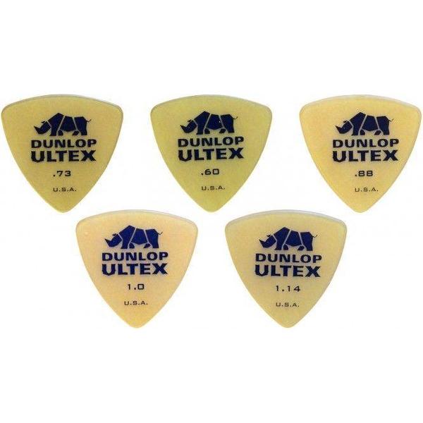 Dunlop plectrum Ultex Bass pick SET 0.60mm-1.14mm 5-pack