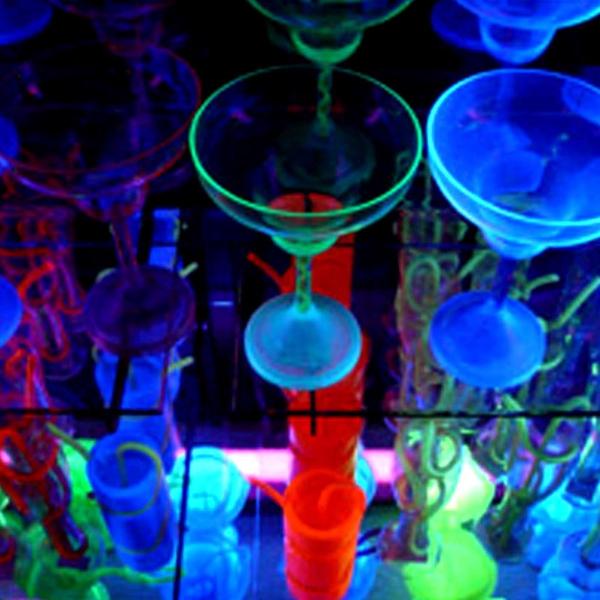 Blacklight spot set (4 stuks)