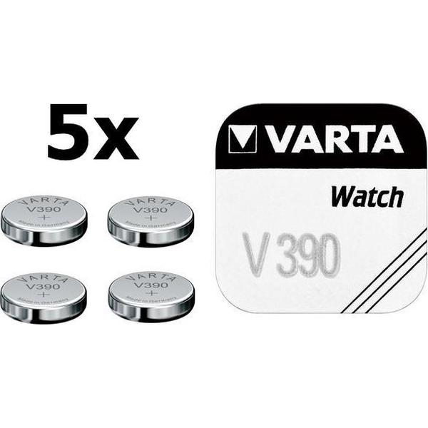 5 Stuks - Varta V390 80mAh 1.55V knoopcel batterij
