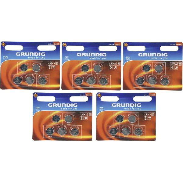 Grundig CR2032 Lithium Knoopcel Batterijen 25 stuks