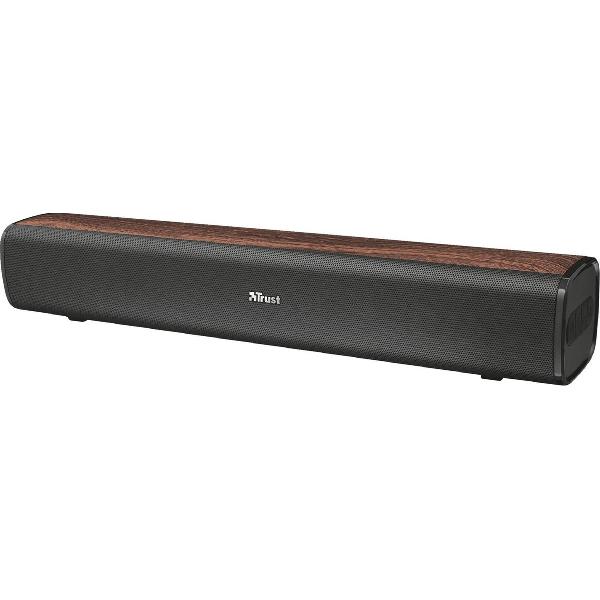Trust Vigor soundbar luidspreker 10 W Zwart, Bruin