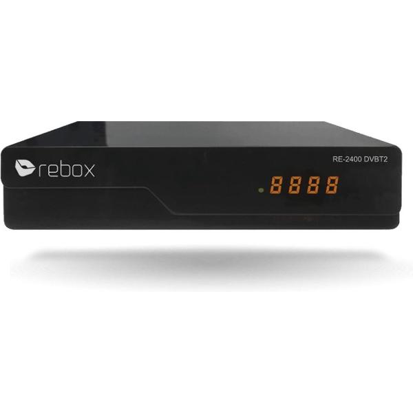Rebox RE-2400 DVBT2 / DVB-T2 HEVC H.265 FTA 12 Volt TV ontvanger