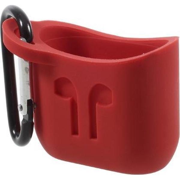 SILICONE SERIES Soft Case Cover Geschikt voor Apple AirPods - Rood