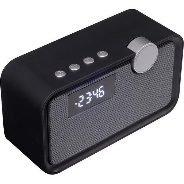 Tracer - Buzz BT Speaker - FM - Klok - Alarm speaker - Zwart