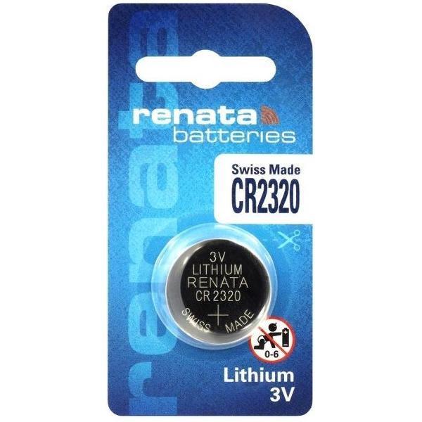 1 Stuk - Swiss Made CR2320 Renata lithium knoopcel batterij