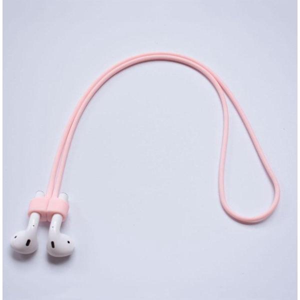 Silicone Series Magnetic Anti-lost Strap Geschikt voor Apple AirPods - Rose
