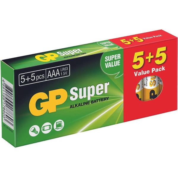 GP super alkaline batterijen AAA - 10 stuks