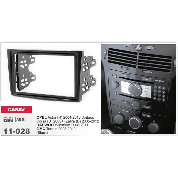 2-din frame autoradio opel Zafira B Piano black