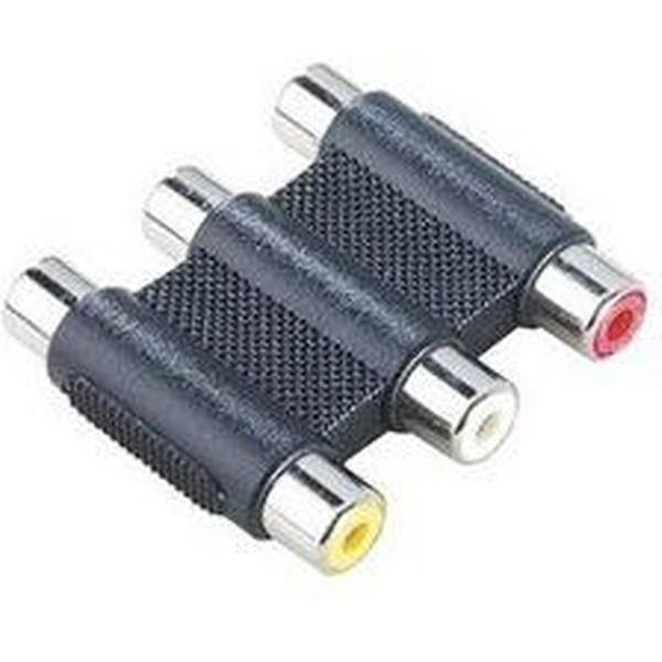Tulp 3-3 Adapter Audio Video Cinch RCA Composite