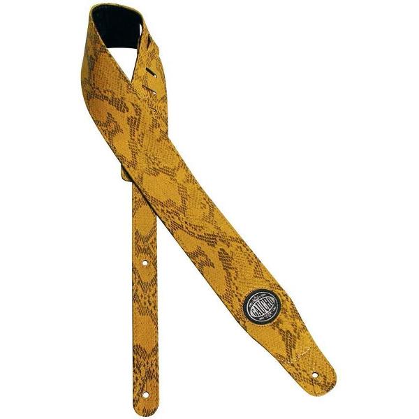 Gitaarriem Cobra Series Snakeskin Geel GST-205-YE Gaucho