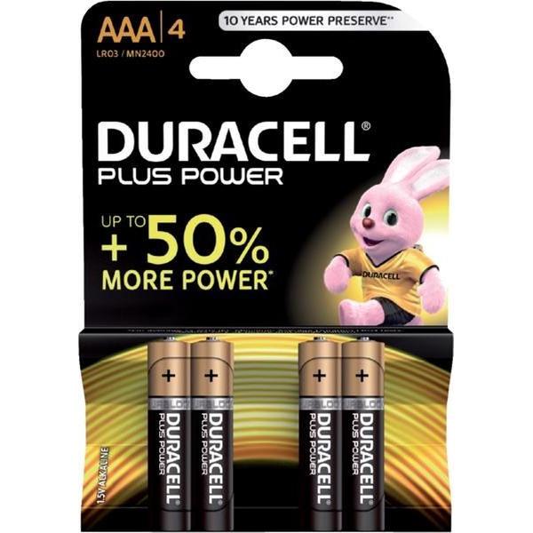 Batterij duracell aaa plus power 50% alkaline