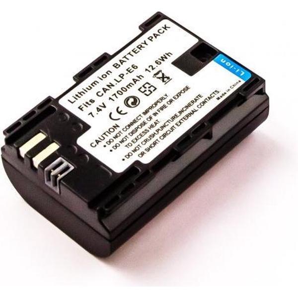 Battery similar CANON LP-E6, Li-ion, 7,4V, 1700mAh, 12,6Wh, black