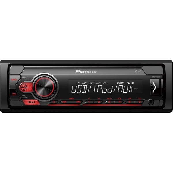 Pioneer MVH-S110UI Autoradio Enkel din Rood-USB - 4 x 50 W