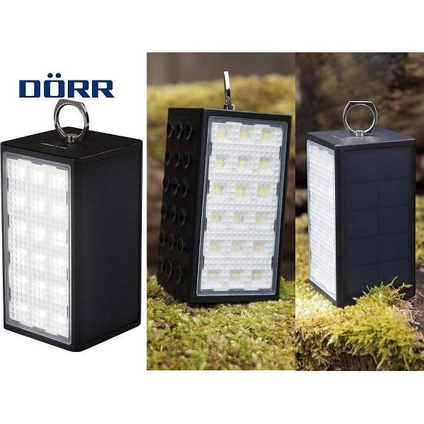 Dorr Solar Powerbank with LED light - 10600 black