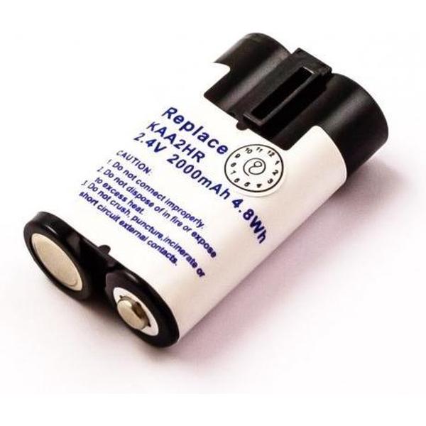 Battery similar KODAK KAA2HR, NiMH, 2,4V, 2000mAh, 4,8Wh