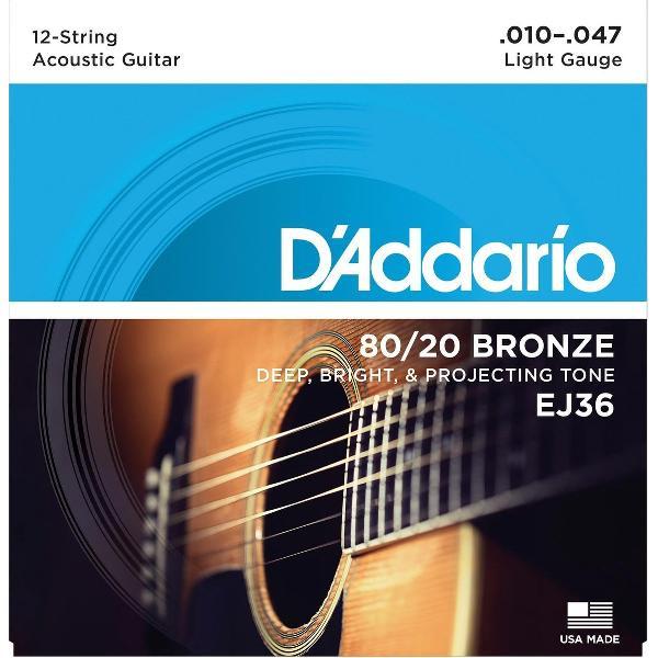 EJ36 10-47 12-string 80/20 Bronze Light