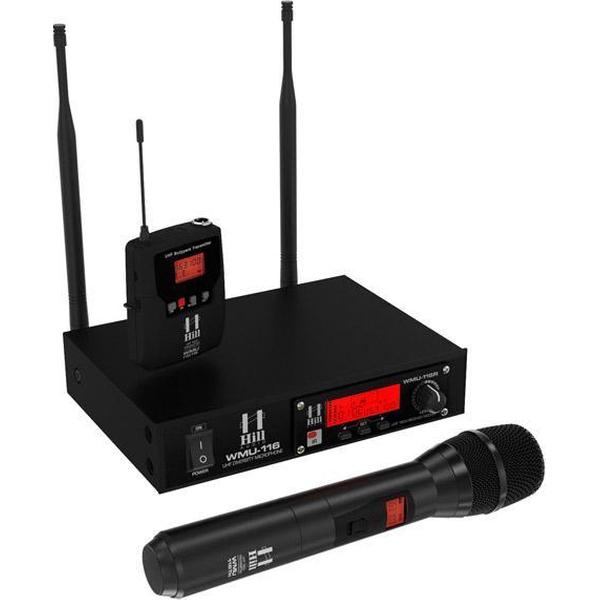 Hill audio - Microfoon + Ontvanger WMU116H0B1 1-Link 16CH UHF - (Set RX+1xTB) AVLStore B.V.
