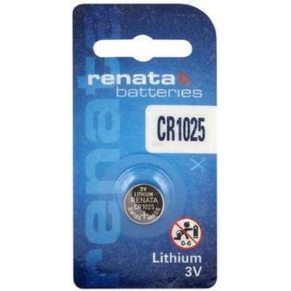 1 Stuk Renata CR1025 30mAh 3V batterij