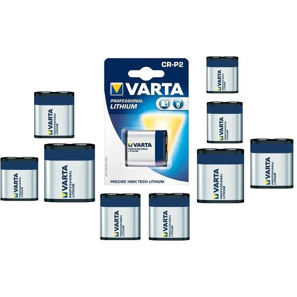10 Stuks - Varta CR-P2 Professional Photo Lithium 6V 1600mAh batterij