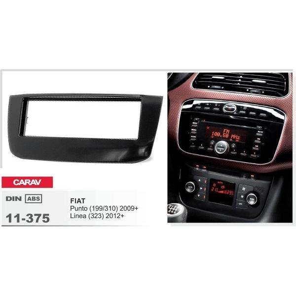 1-DIN FIAT Punto (199/310) 2009+; Linea (323) 2012+ afdeklijst / installatiekit Audiovolt 11-375