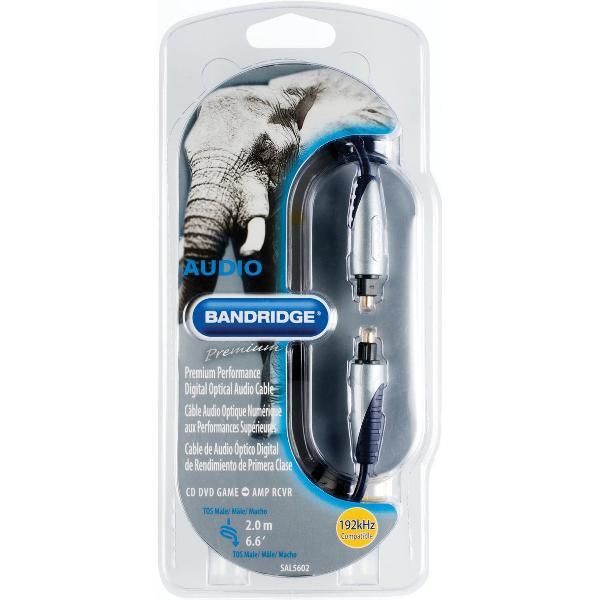 Bandridge SAL5602 Glasvezel kabel 2 m Zwart