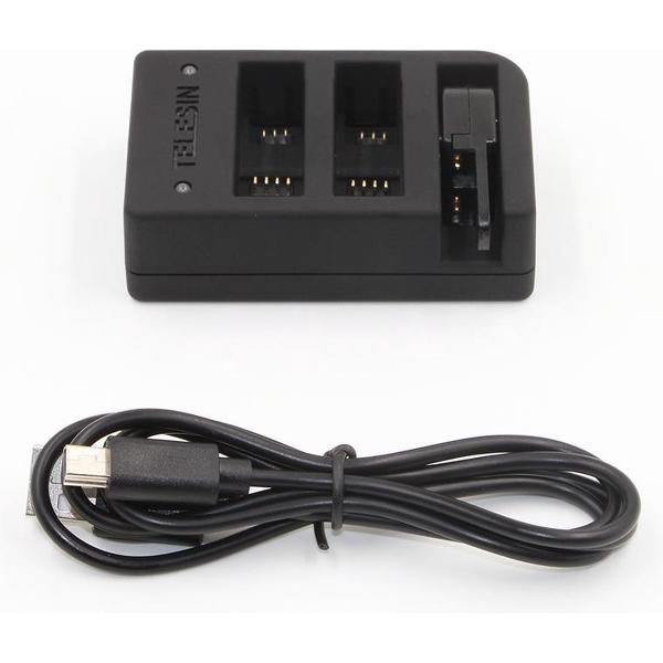 PRO SERIES Multifunctionele Oplader voor Batterij en Remote GoPro Hero 5 / 6 / 7 en 8 BLACK