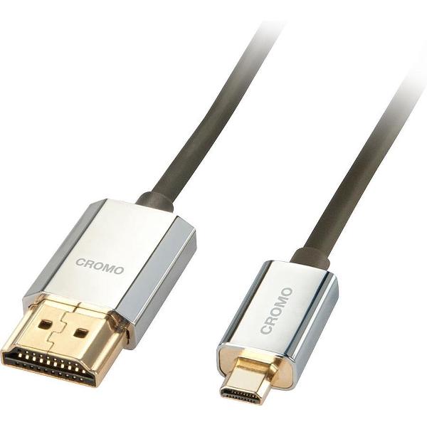Lindy HDMI High Speed Kabel an Micro HDMI CROMO Slim 4.5m