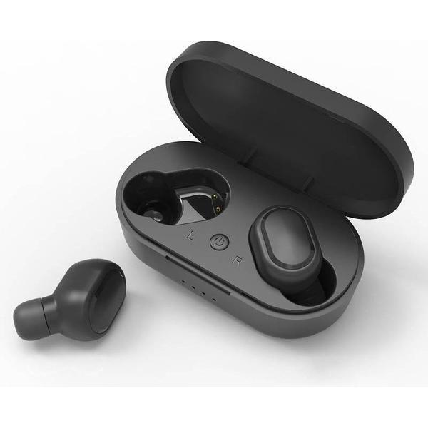 True Wireless Stereo Earbuds – Draadloze Bluetooth Headset - In-Ear Koptelefoon – Perfect Contour Fit - Noise-Cancelling – Zwart - Black