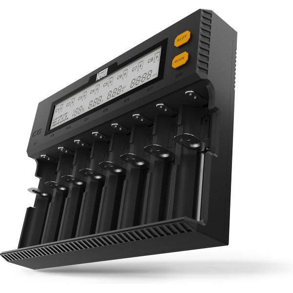 NEWELL C8 Batterijoplader – accu batterij oplader - universeel lader – AA / AAA / 18650 / C / D / 1.2-4.2 V