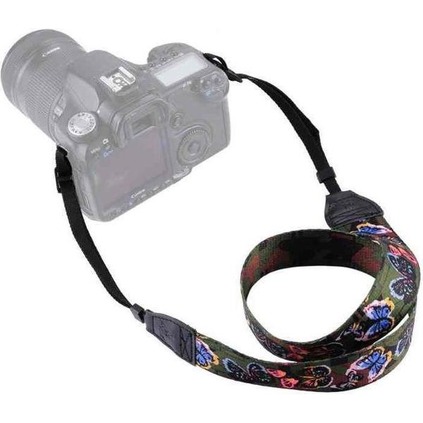 Camerariem met vlinderpatroon