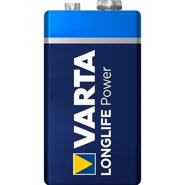 Varta Household Longlife Power 9V Block Battery 4922 6LR61 (minder) 4008496573493