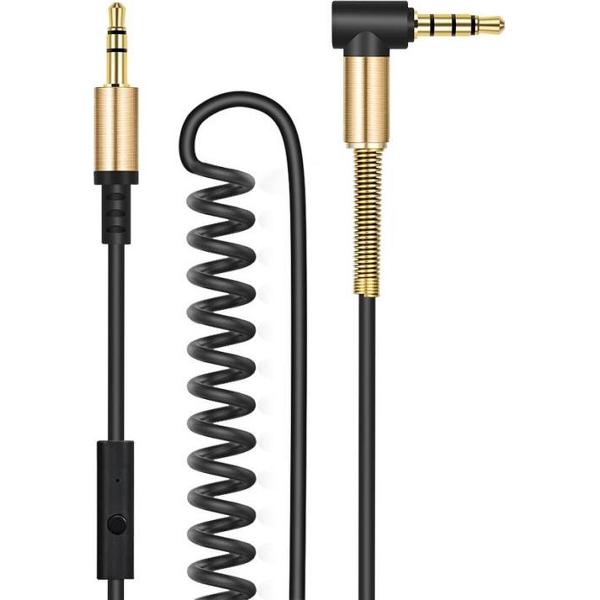 Premium Hoco UPA02 AudioJack kabel met microfoon - Aux naar Aux 3.5 mm - Audio Jack to Audio Jack