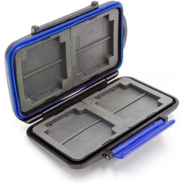 VHBW Opbergbox voor 8 SD of 4 Compact Flash geheugenkaarten