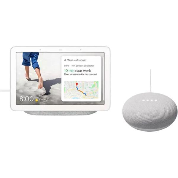 Google Nest Hub & Nest Mini Bundel Grijs