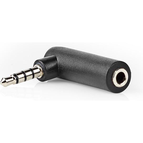 Coretek 3,5mm Jack 4-polig haakse stereo audio/video adapter