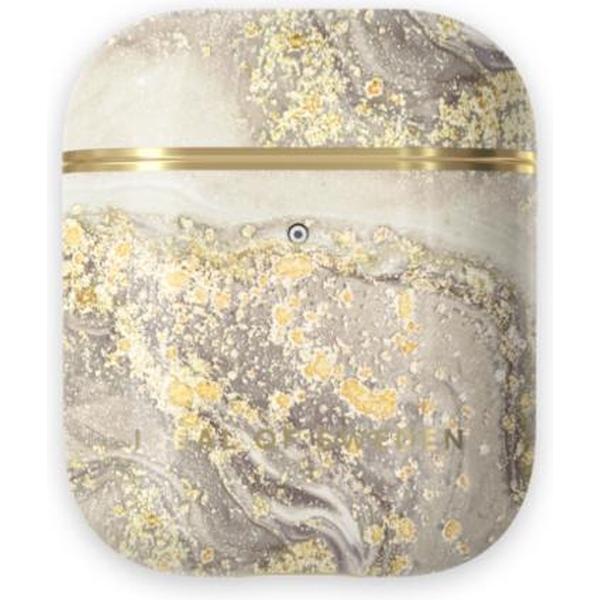 iDeal of Sweden AirPods Case Print voor 1st & 2nd Generation Sparkle Greige Marble