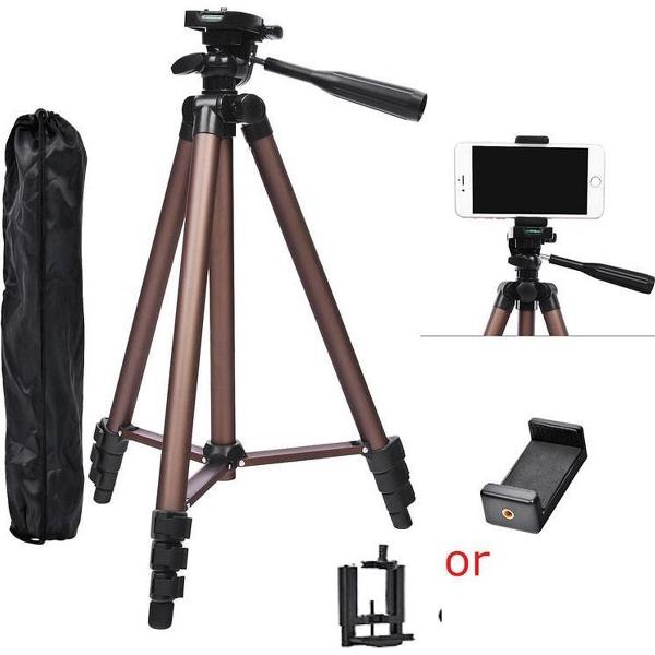 Camera Statief voor Spiegelreflexcamera en Telefoon - Statief voor Camera - Camera Tripod - Voor Camera, Tablet, Telefoon
