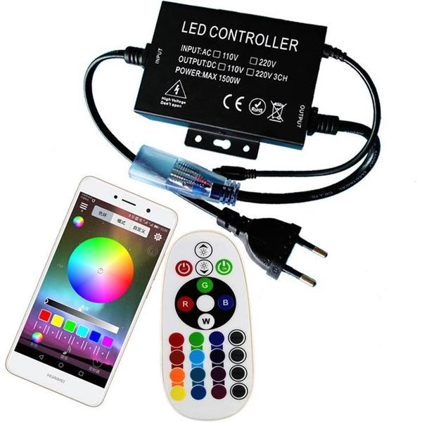 DiamantLED-Bluetooth&IR 24Keys Afstandsbediening voor RGB LEDStrip 220V