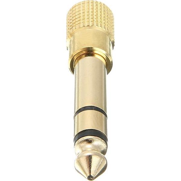 3.5mm naar 6.5mm Audio Jack adapter converter (2 stuks)